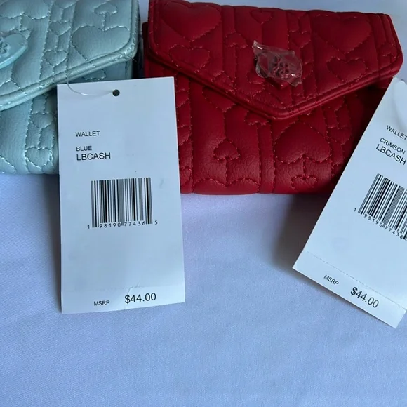 BETSEY JOHNSON Petite Card Wallet-Red - Picture 6 of 6